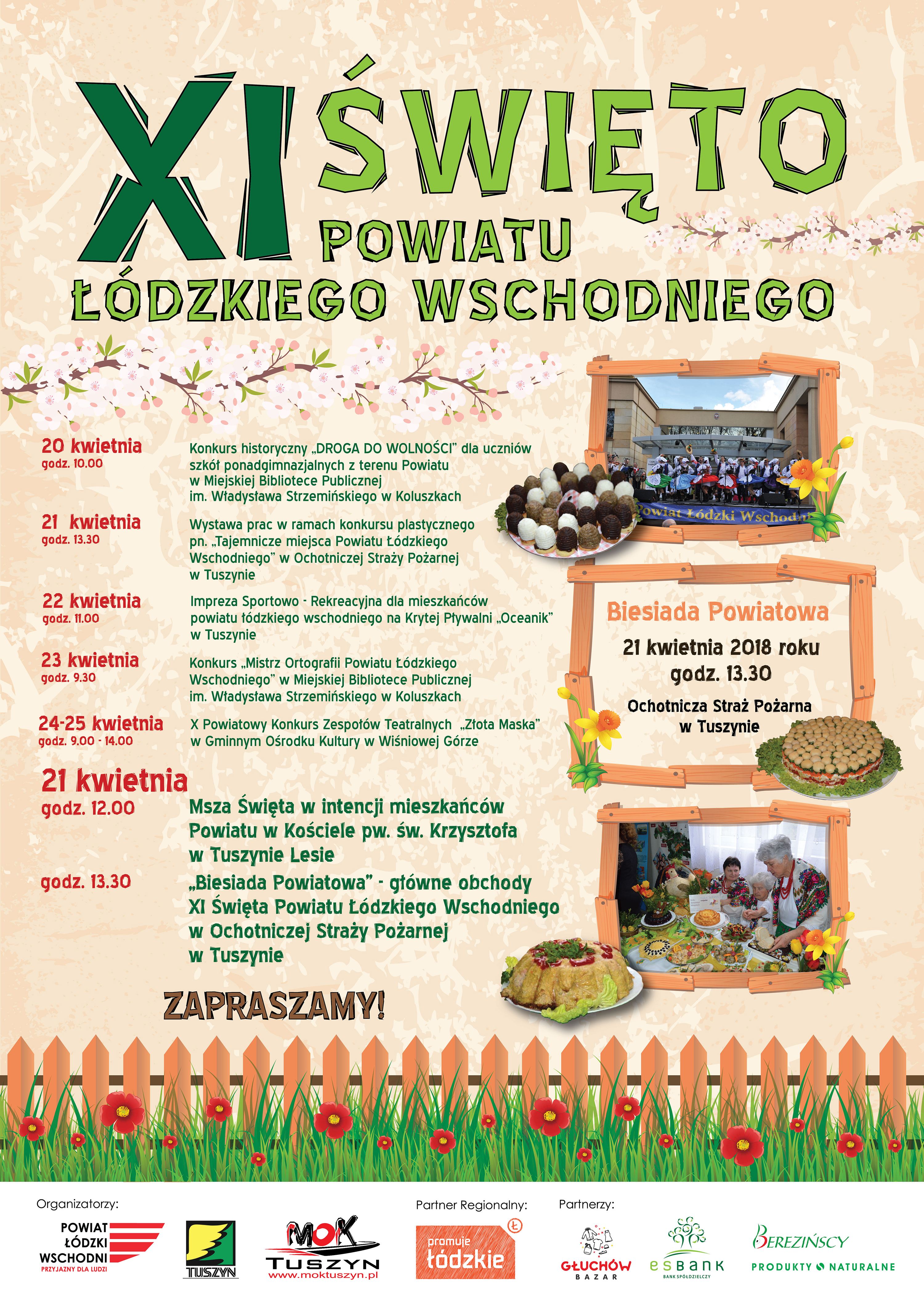 Plakat IX Święta Powiatu Łódzkiego Wschodniego