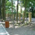 ogrodzenie po renowacji w Parku w Lisowicach