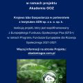 Zaproszenie do udziału w projekcie Akademia GOZ