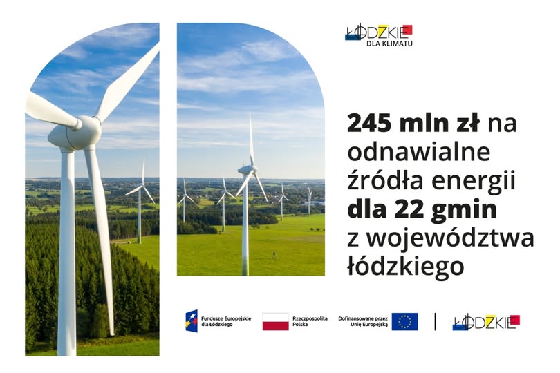 245 mln zł na OZE dla gmin – unijne wsparcie dla mieszkańców