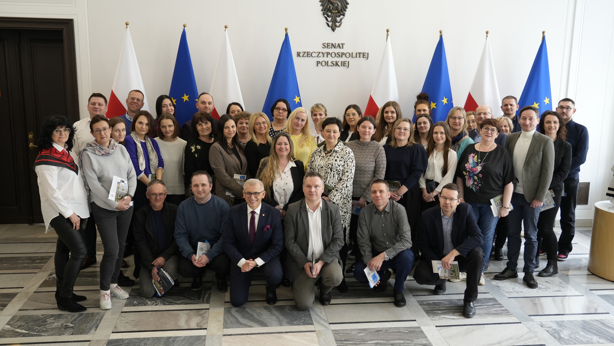 Pracownicy starostwa zwiedzali Sejm i Senat