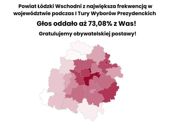 I tura Wyborów Prezydenckich. Nasz powiat z największą frekwencją w województwie
