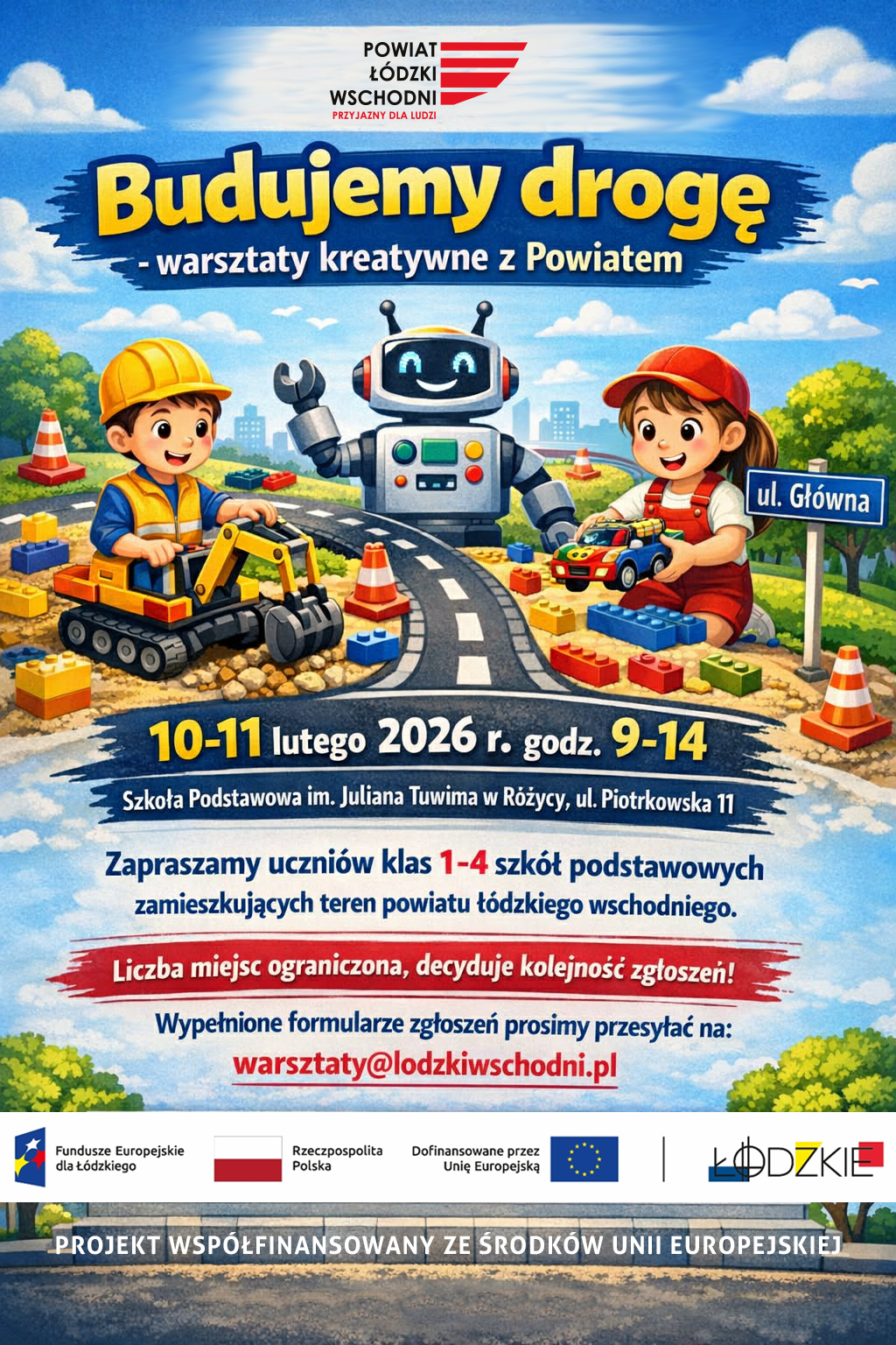 Zapraszamy do akcji „Budujemy drogę – kreatywne warsztaty z Powiatem”