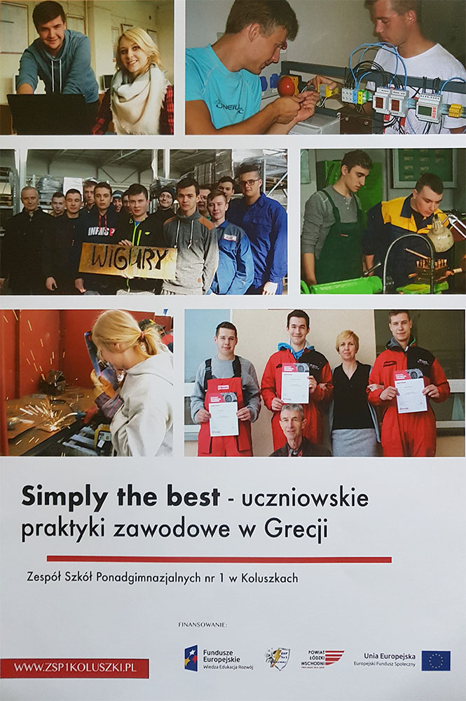 Realizacja projektu „Simply the Best” – uczniowskie praktyki zawodowe w Grecji.