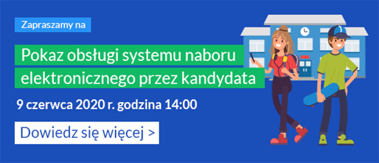 Pokaz obsługi systemu naboru elektronicznego przez kandydata